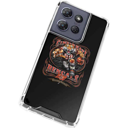 Liquid Blue NFL Cincinnati Bengals Running Back Moto G Play 5G (2025) Clear Case